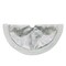 Northlight 20-Inch Silver and White Metallic Snowflake Mini Christmas Tree Skirt